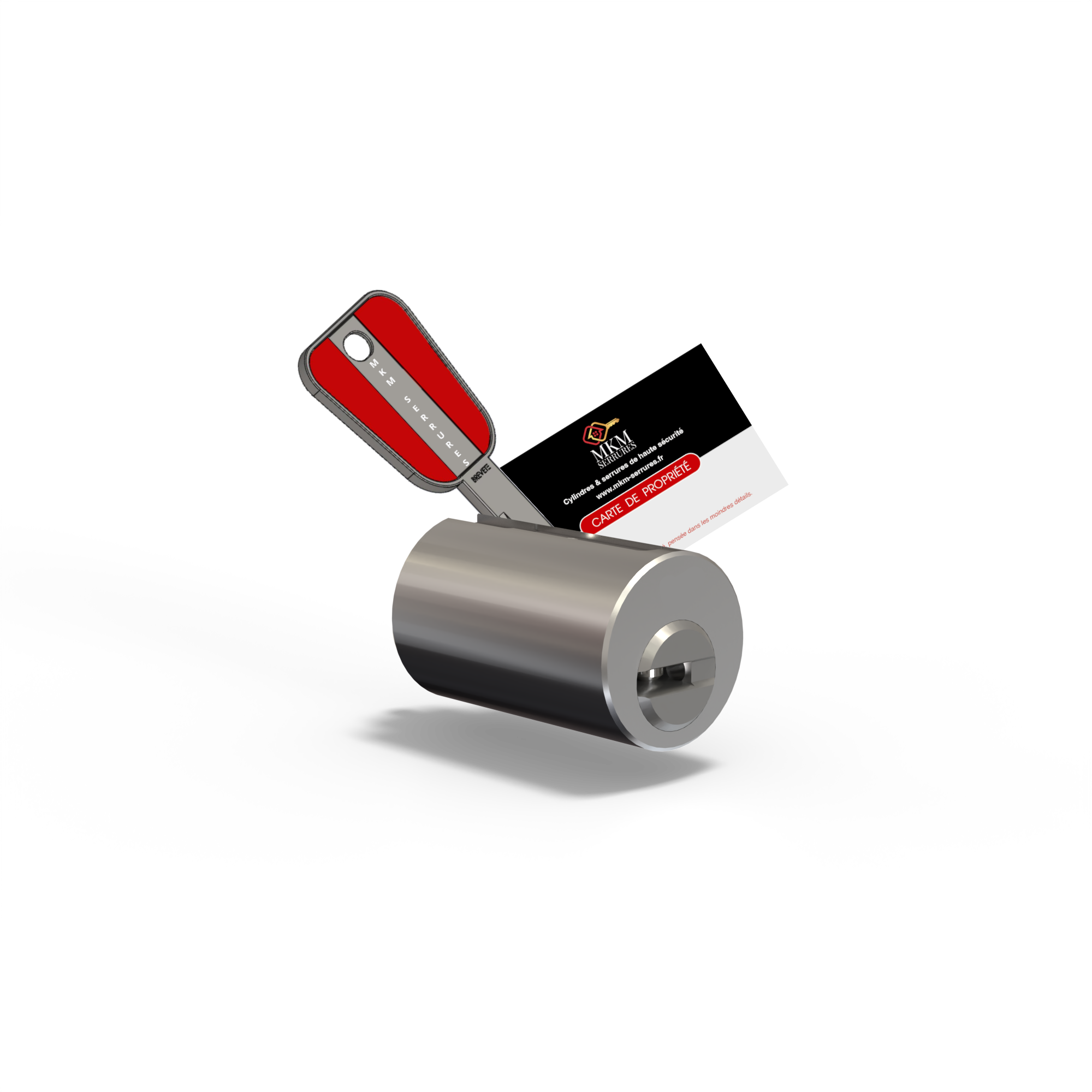 jeu de cylindre radiant de chez MKM Serrures pour adaptation Vachette Radial